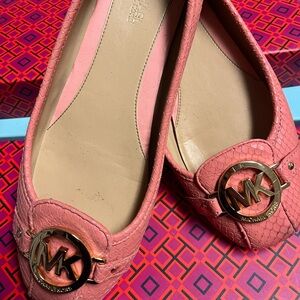 Pink Michael Kors flats
